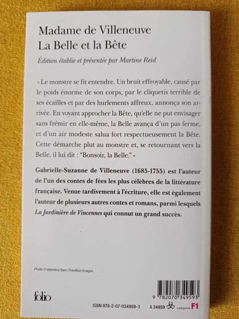 Roman : La Belle et la B�te 1 Thiais (94)