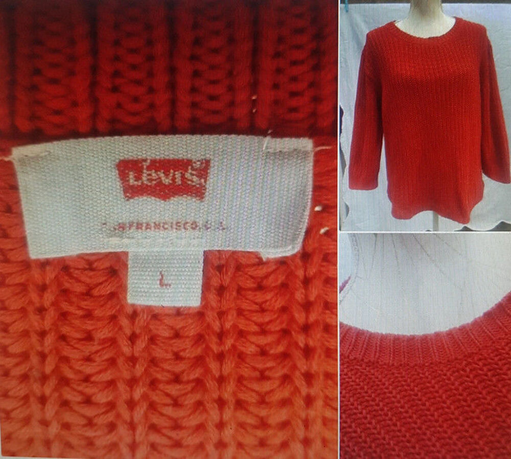 Beau pull levi's rouge Vêtements