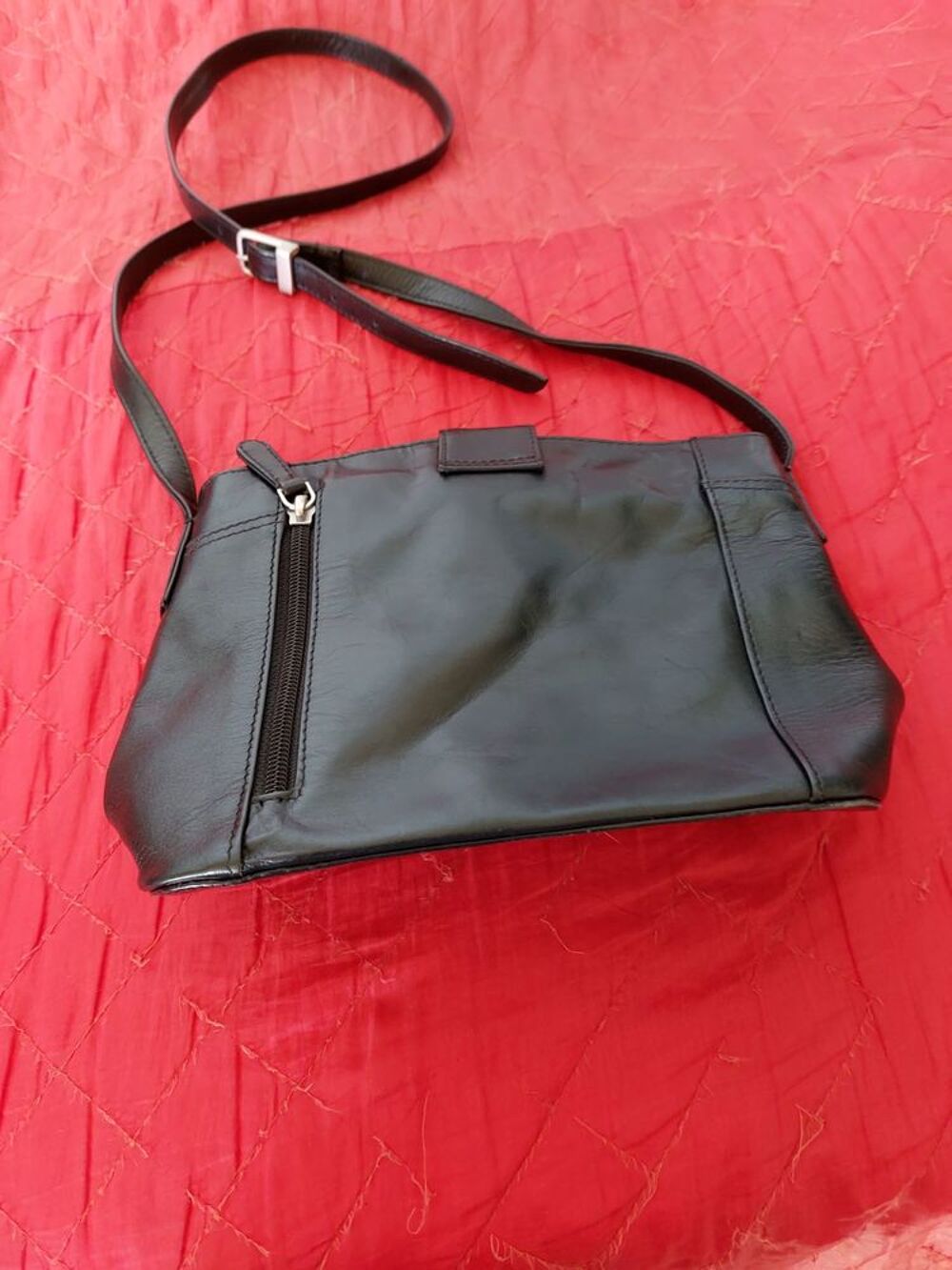 Petit sac en cuir noir C&amp;A Maroquinerie
