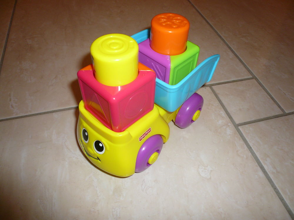 Camion benne rigolo' blocs?Fisher Price / 1er &acirc;ge Jeux / jouets