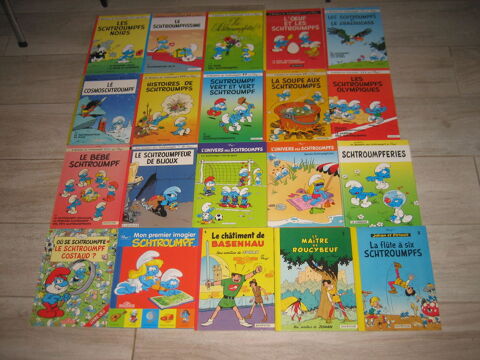 lot 19 bd SCHTROUMPFS + JOHAN ET PIRLOUIT dupuis lombard 95 C�zy (89)