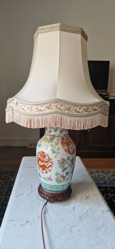 lampe de style chinoise orange Le Petit Clamart (92)