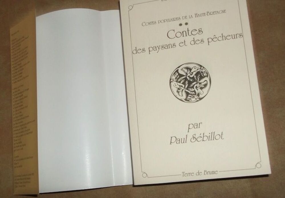 S&Eacute;BILLOT, CONTES des PAYSANS &amp; P&Ecirc;CHEURS,HAUTE BRETAGNE, NEUF Livres et BD