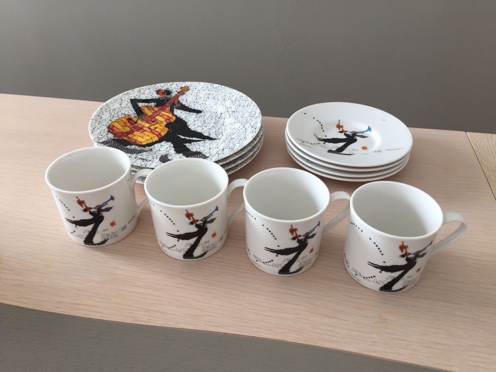 ASSIETTES ET TASSES ART DECO MICHAEL FERNER Décoration