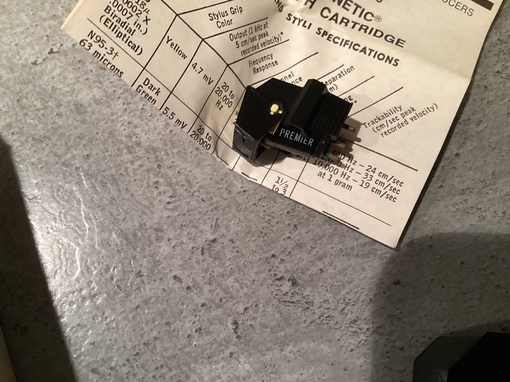Cellule SHURE m95 ed fabriquee aux USA rare Audio et hifi