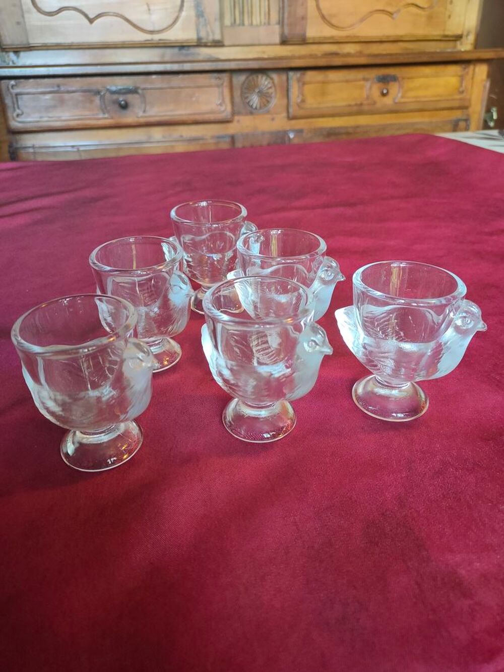 6 coquetiers en verre neufs jamais servi Cuisine
