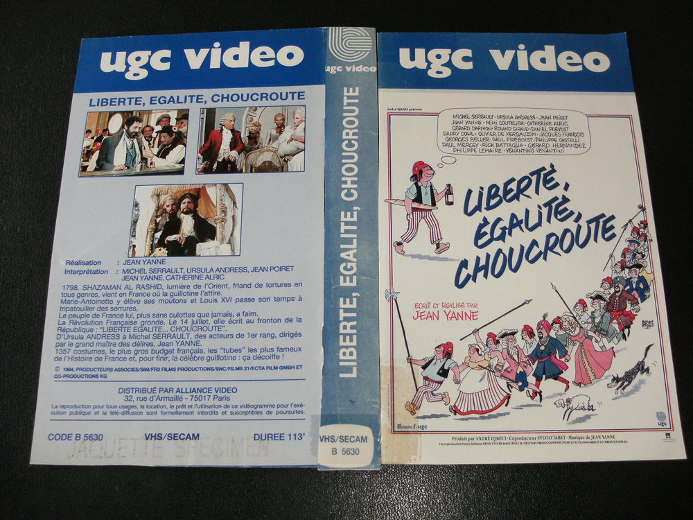 Film : &quot; Liberte Egalite Choucroute &quot; DVD et blu-ray