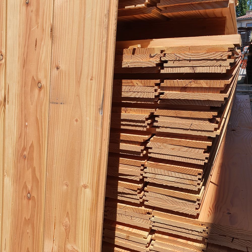 BARDAGE RABOT&Eacute; Pin des Landes Bricolage