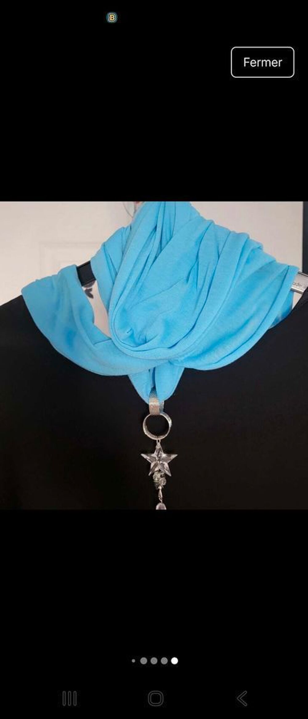 foulards avec perles style collier Vtements