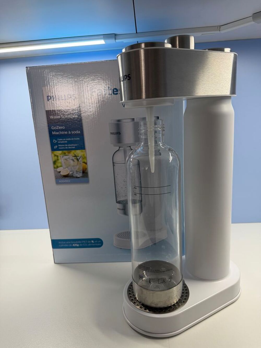 MACHINE A SODA "&nbsp;PHILIPS&nbsp;" GoZero Blanche avec GAZ Cuisine