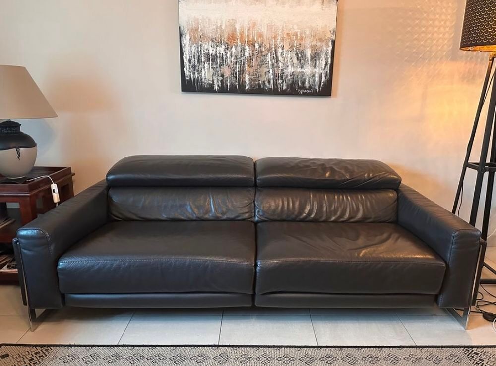 Canap&eacute; cuir relax 3 places Meubles