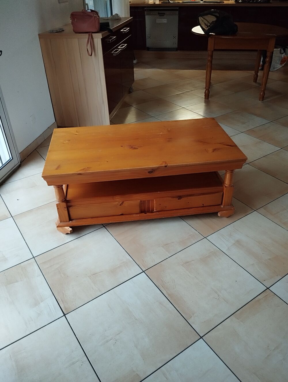 Table en pin avec rallonge Meubles