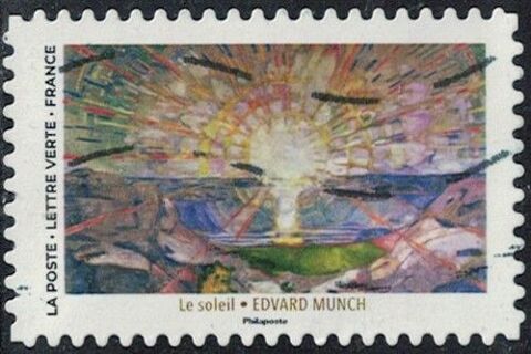 France 2025 Oblitéré Used Grand Soleil Le Soleil Edvard Munc 0.39 Chesny (57)