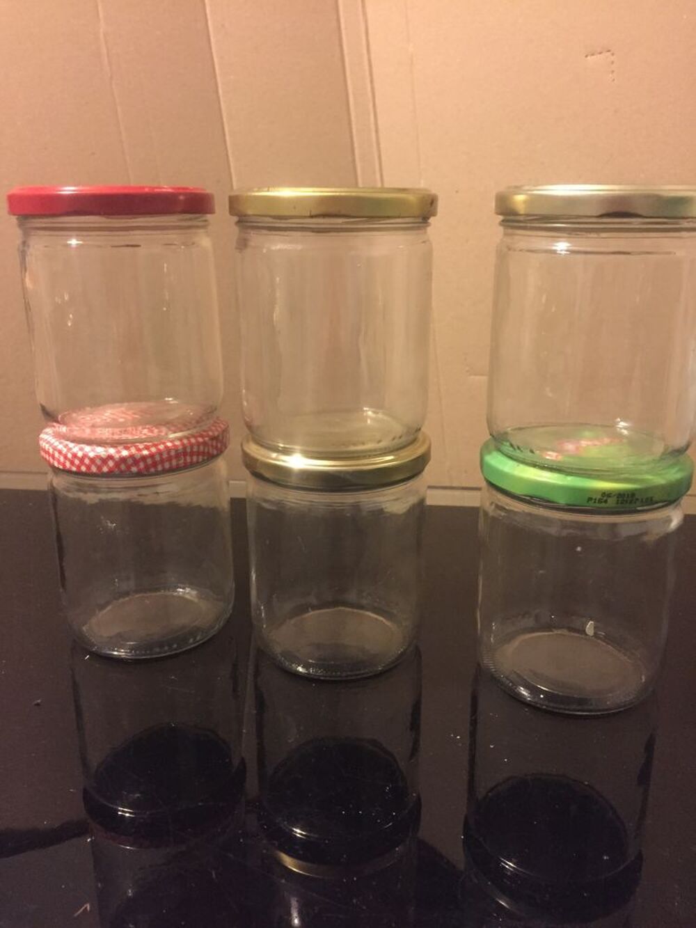 Pots en verre avec couvercle Bricolage