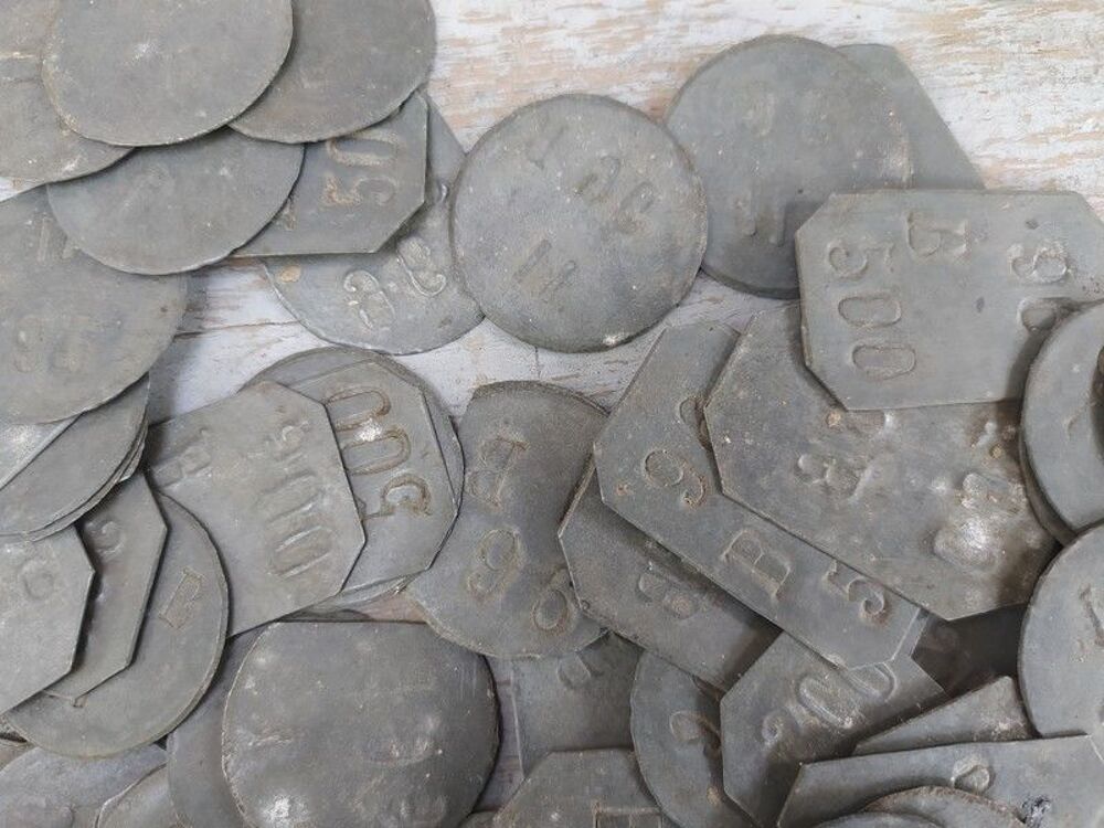 Lot Anciens Jetons de Jeux, Lampiste, Commerce ou Mineur 