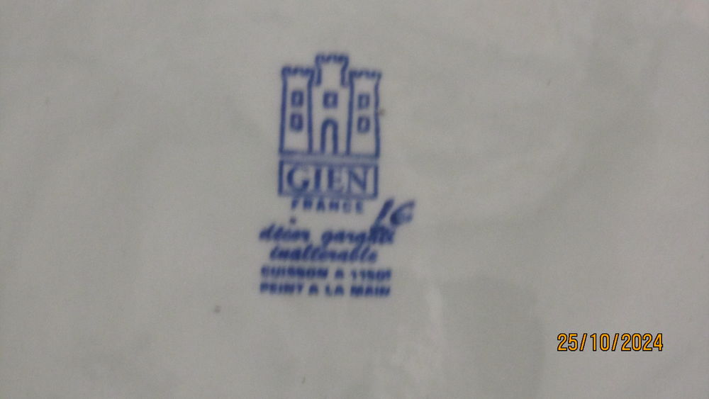 soupi&egrave;re faience de Gien Décoration