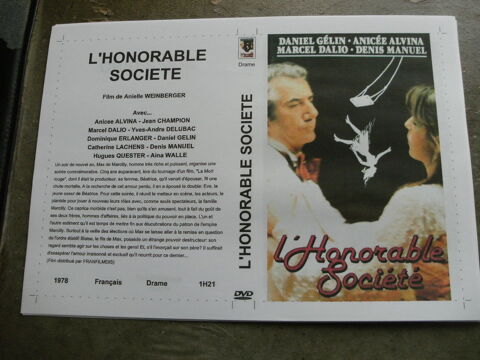 Film :   L 'honorable societe   35 Saint-Médard-en-Jalles (33)