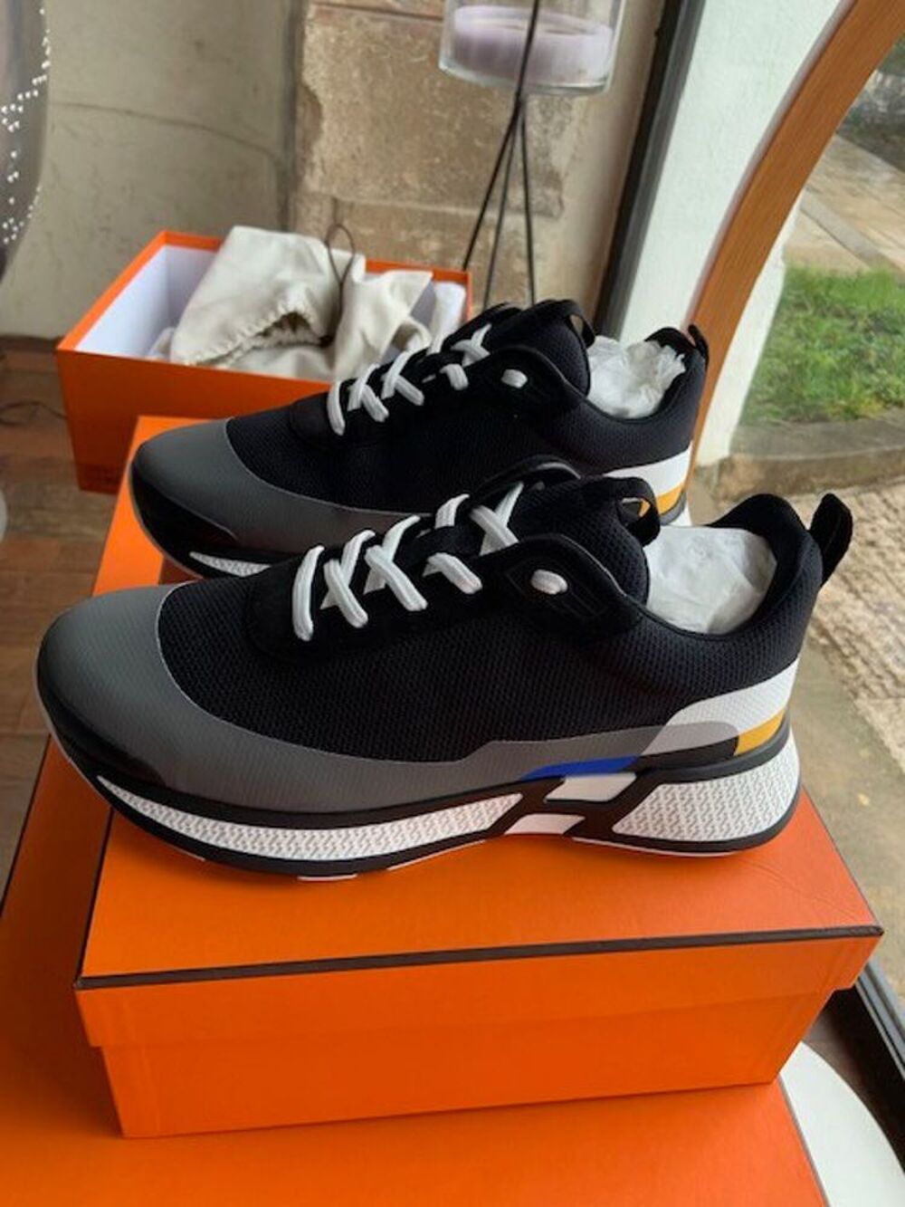 Sneaker Hermes neuf T. 42 avec facture + boite + dustbag Chaussures