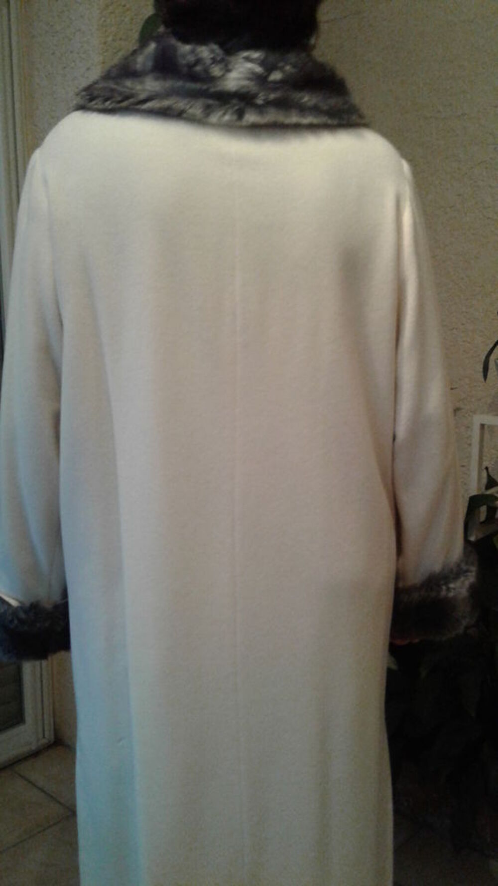 Manteau blanc 100 % cachemire Vêtements