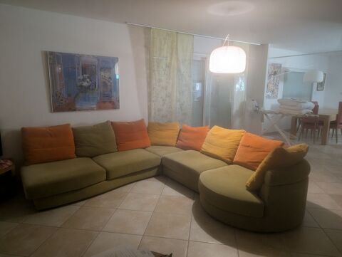 Canapé velours multicolore Roche Bobois 500 Ginouillac (46)