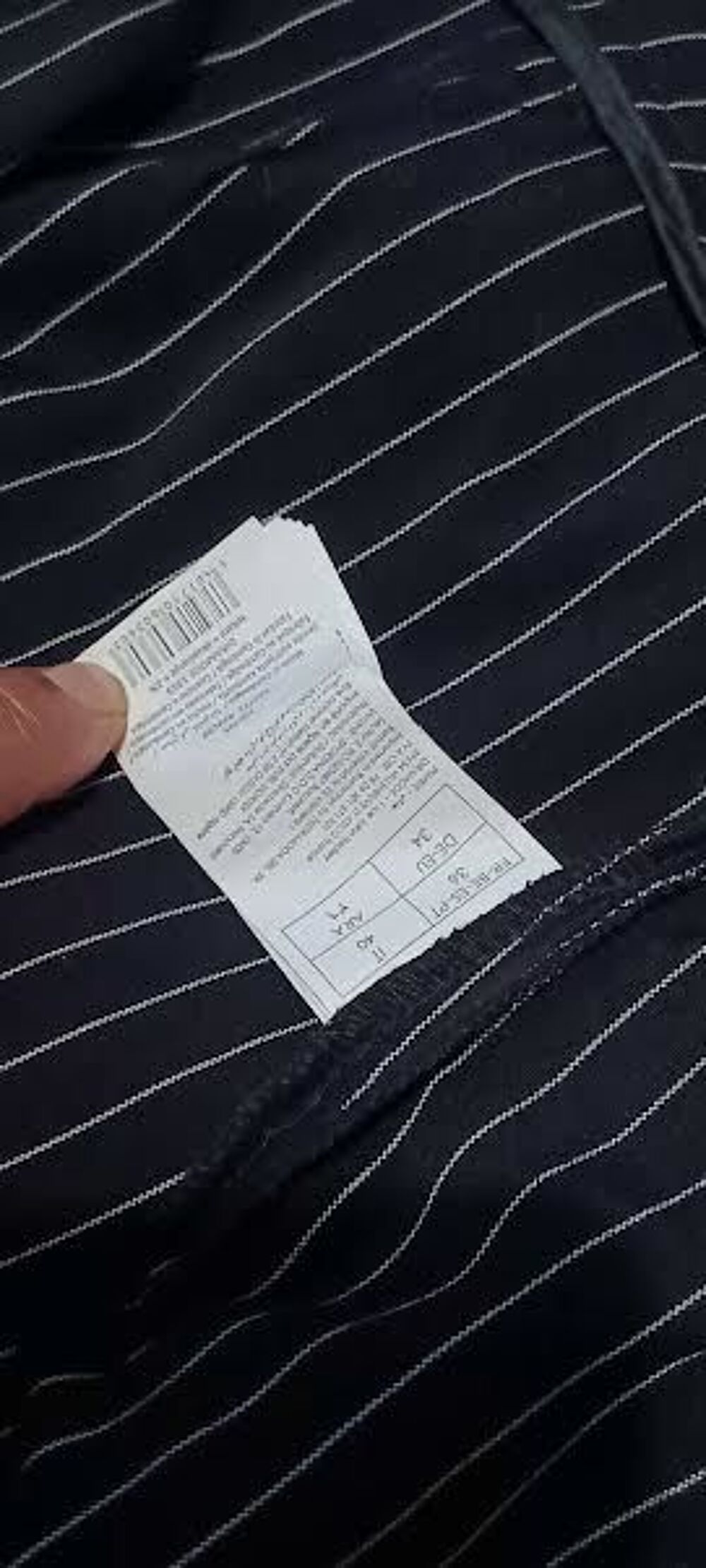 Pantalon Carotte &agrave; rayures tennis - Taille 36 (S) 
Vêtements