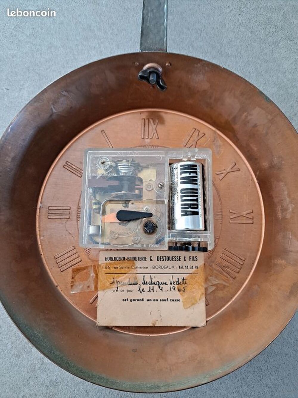Pendule Vedette de 1965
