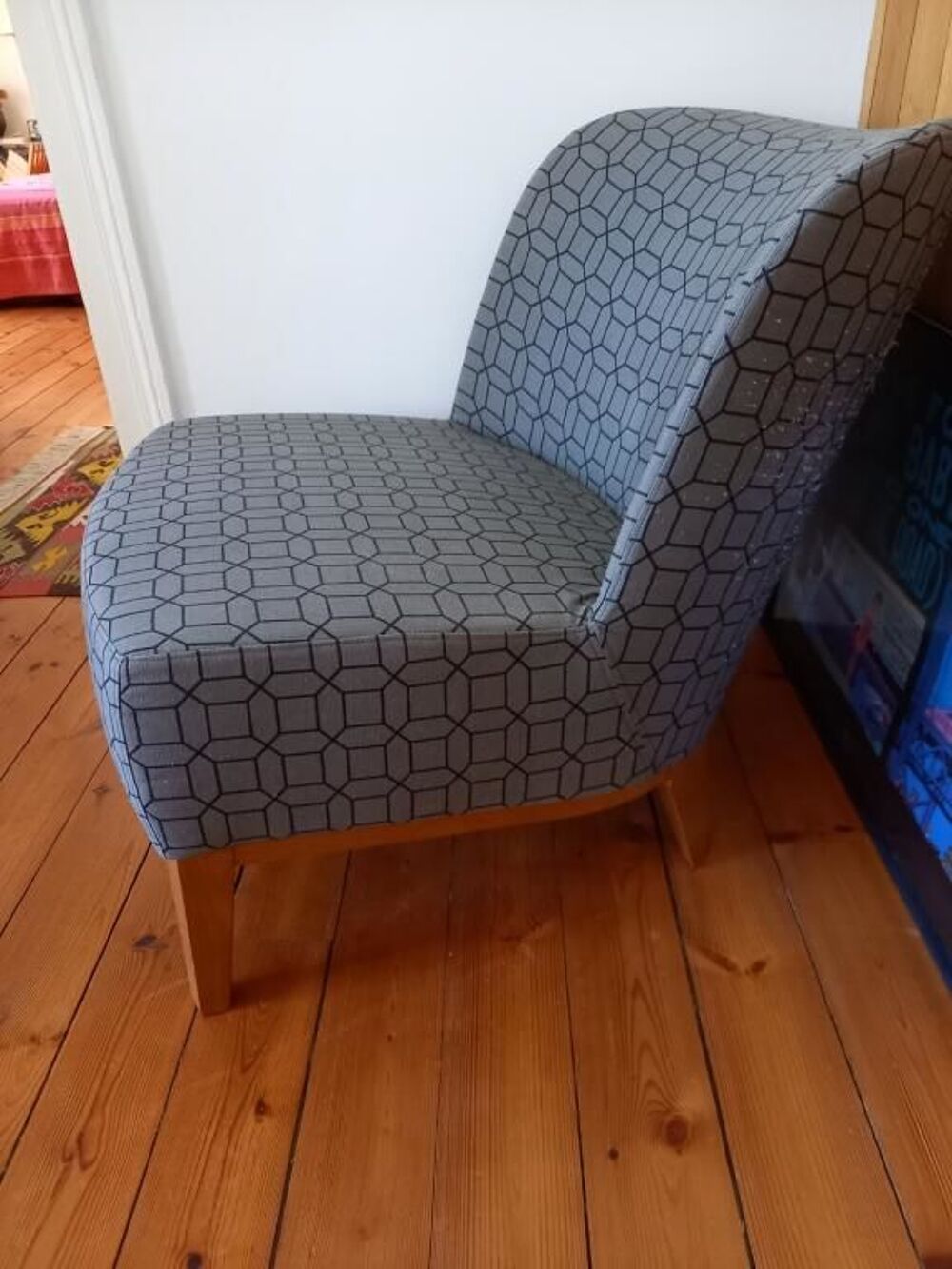 2 fauteuils gris tissu Meubles