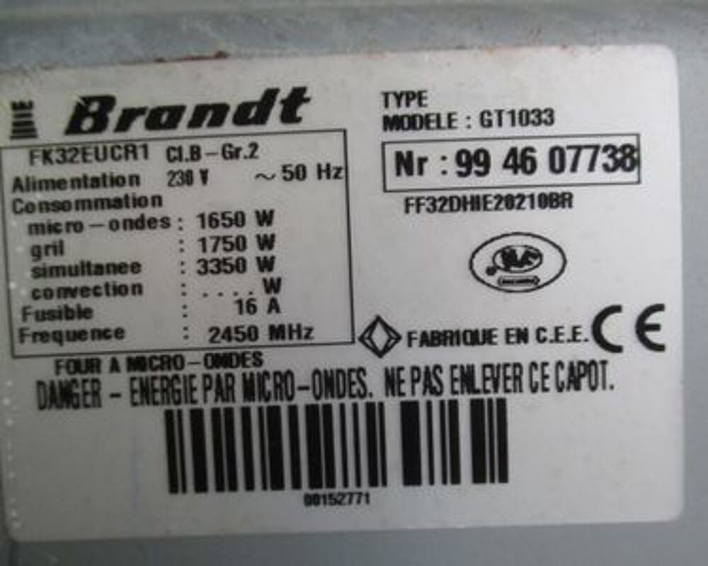 FOUR DE CUISINE Electroménager