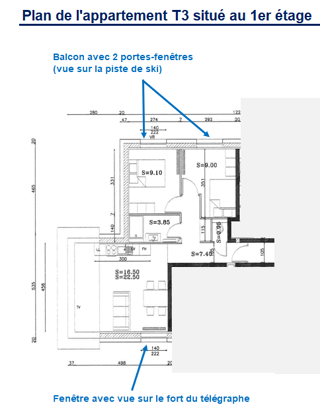 Location Appartement Appartement T3 loué meublé à l'année de 50 m2 avec balcon Montricher-albanne