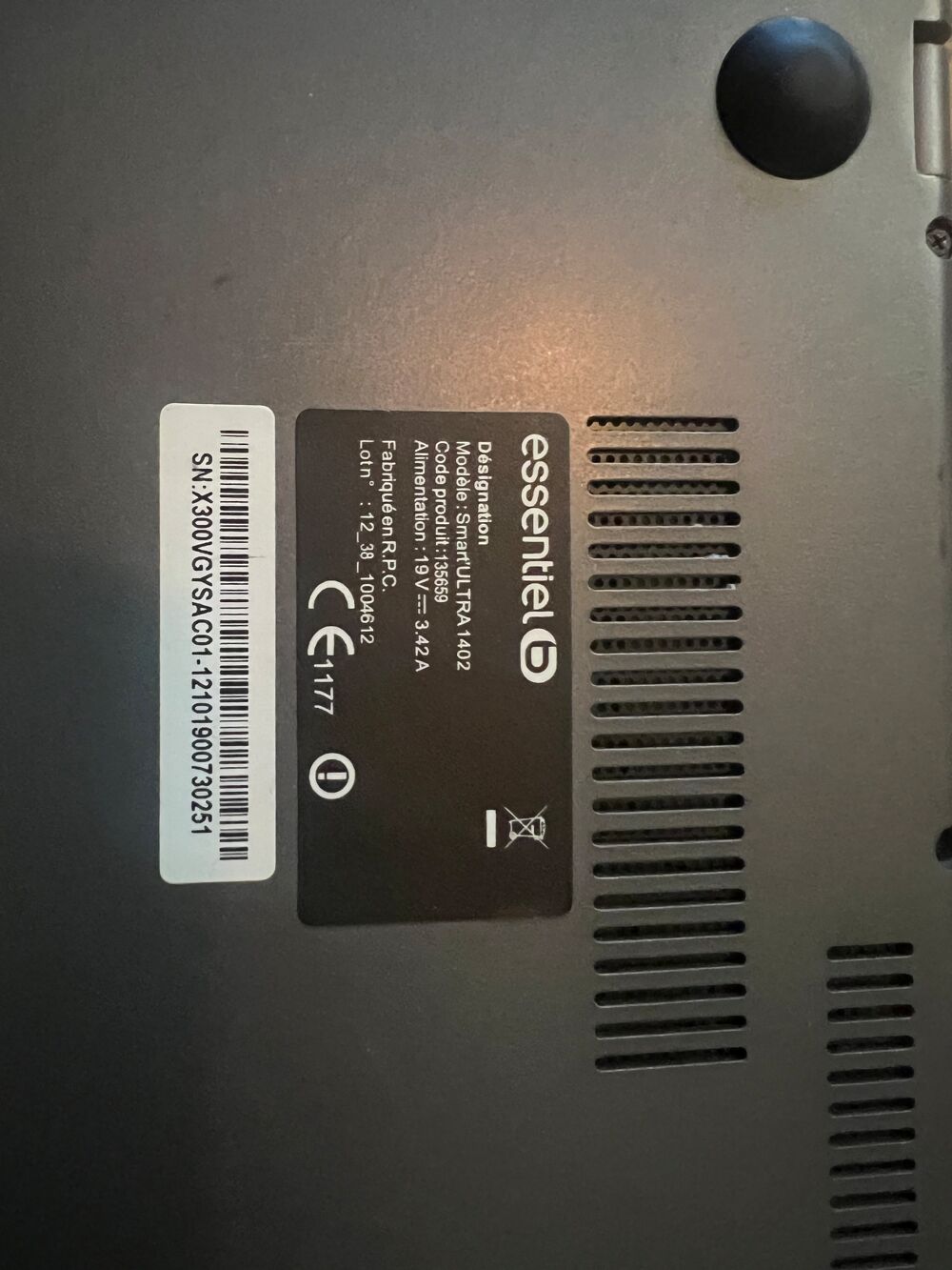 pc portable essentiel B Matériel informatique