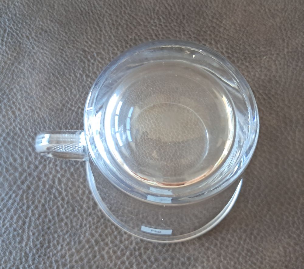 Lot de 6 tasses en verre &agrave; anse pleine de marque nespresso Cuisine