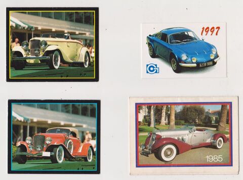 7 CP voitures anciennes/hot rod + 5 mini calendriers... 3 Ervy-le-Chtel (10)