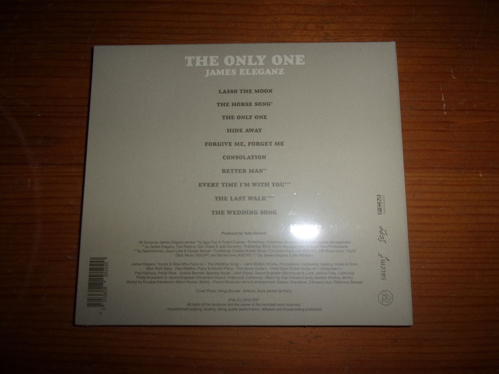 CD The Only One de James Eleganz (Neuf) CD et vinyles