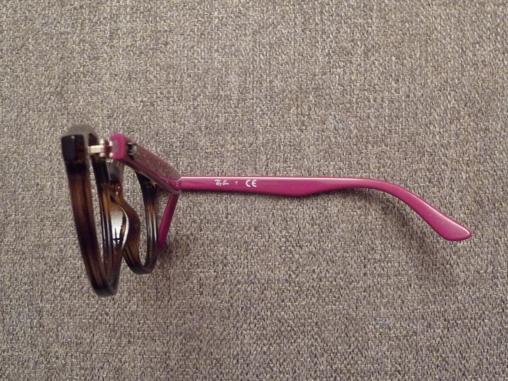 Monture/ Lunette de Vue Rond Pantos Marron et Rose- Ray Ban Bijoux et montres