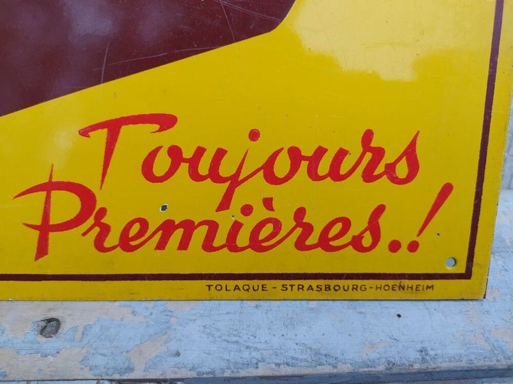 Ancienne Plaque T&ocirc;le Publicitaire Cigarettes Nationales 