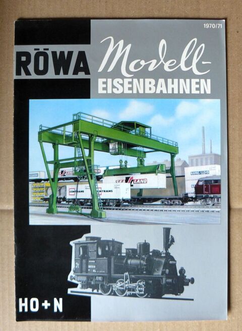 Catalogue Röwa 1970/71 - Novell-Eisenbahnen  - HO + N 6 Argenteuil (95)