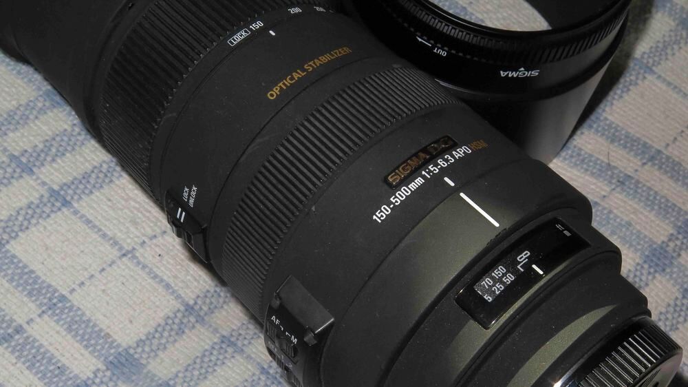 Zoom Sigma. DG 150/500mm f: 5 - 6,3. APO HSM en parfait &eacute;tat Photos/Video/TV