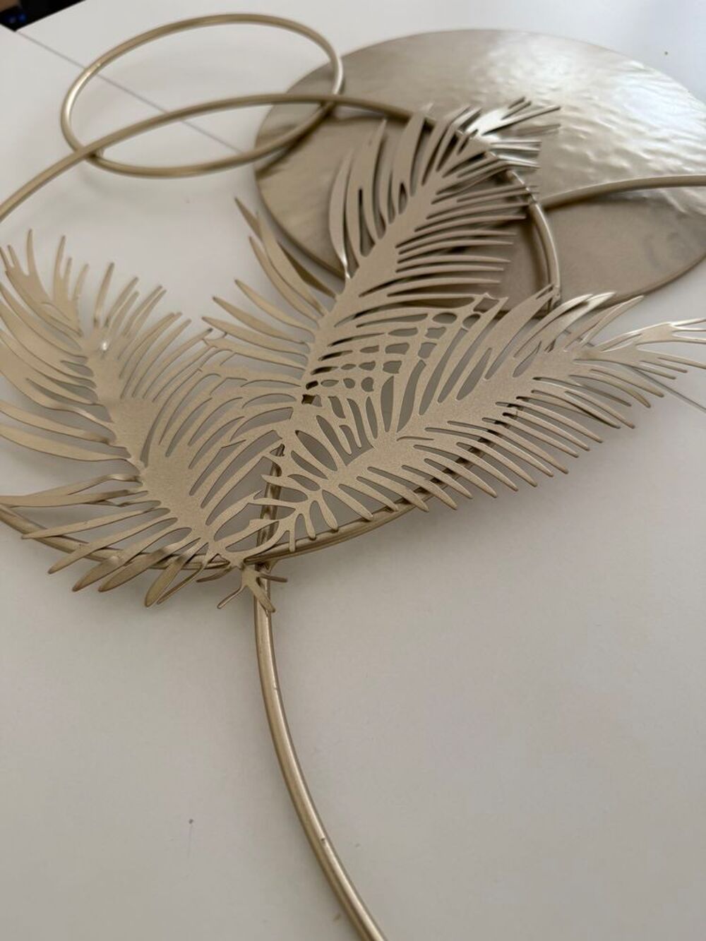 D&eacute;coration murale m&eacute;tal dor&eacute; / Design modern - Tropical chic Meubles