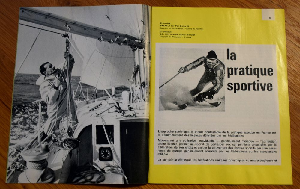 Le Sport en France - La Documentation Fran&ccedil;aise 1968 Livres et BD