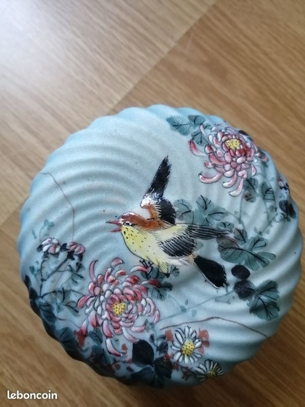 petit bo&icirc;te porcelaine japonaise chine oiseaux fleurs japon Décoration