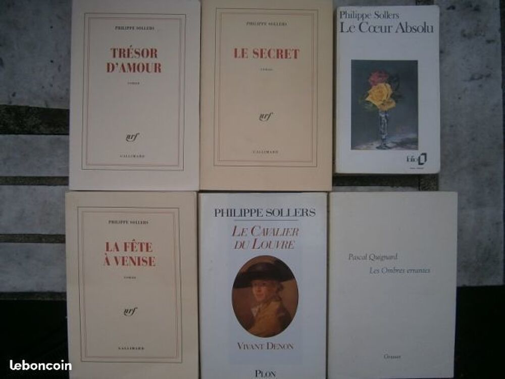 Sollers quignard musso livres Livres et BD