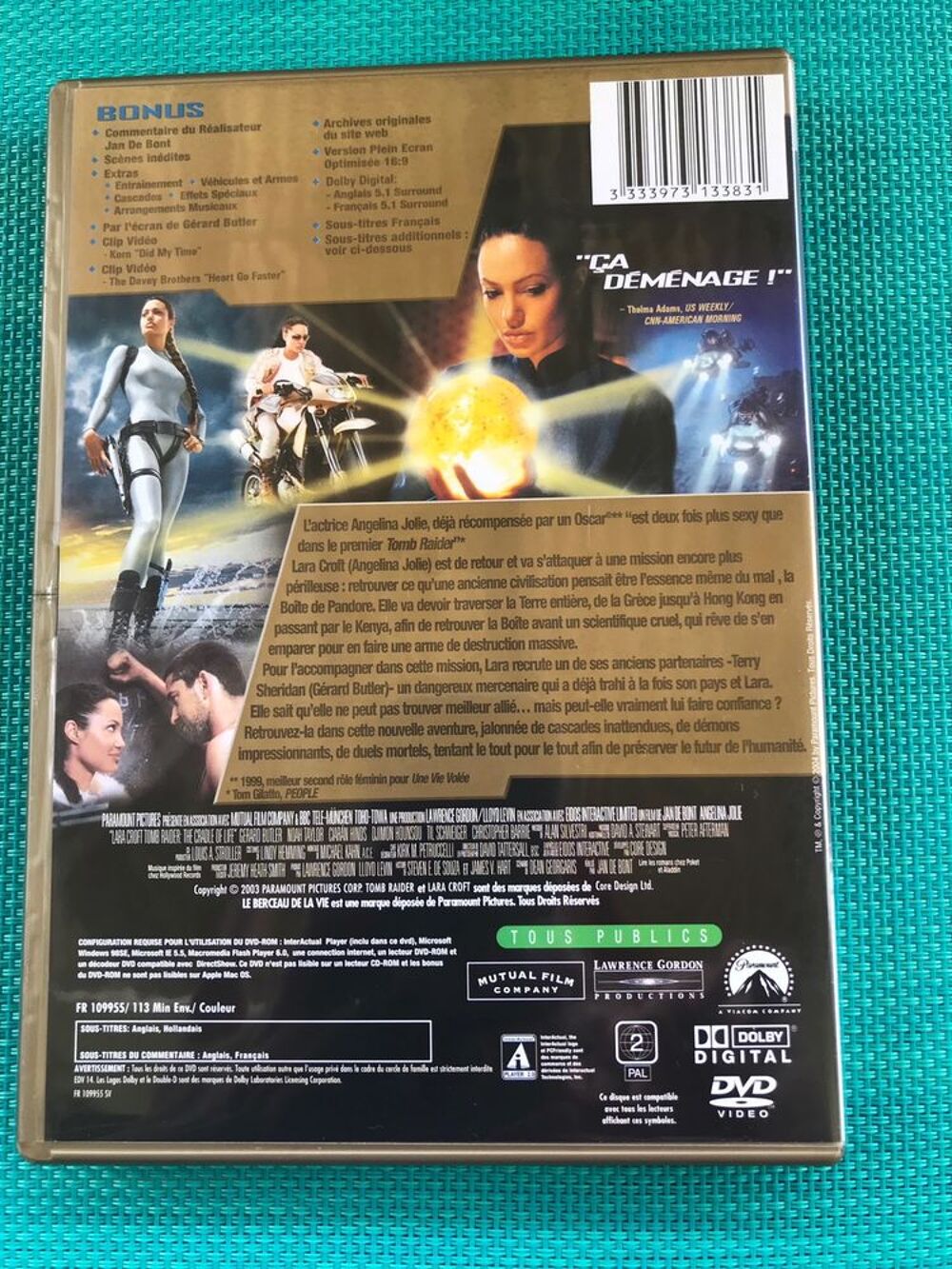 Dvd lara croft tomb raider le berceau de la vie DVD et blu-ray