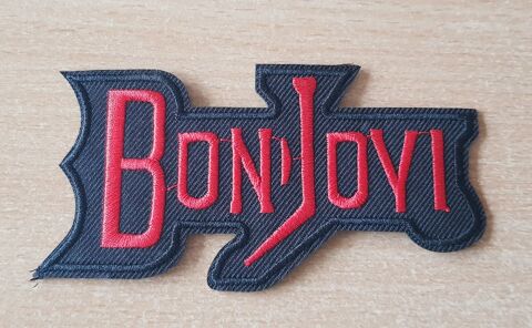 �cusson patch brod� groupe Bon Jovi 6x11 cm thermocollant 4 Carnon Plage (34)
