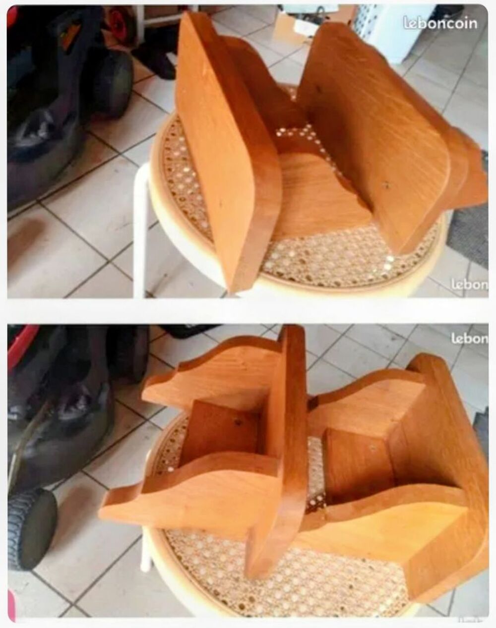 2 &eacute;tag&egrave;res en ch&ecirc;ne massif r&eacute;alis&eacute;es par un artisan. Meubles
