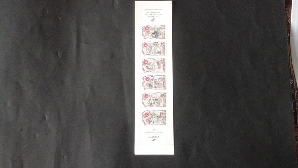 Timbres de France personnages c&eacute;l&egrave;bres de la r&eacute;volution 