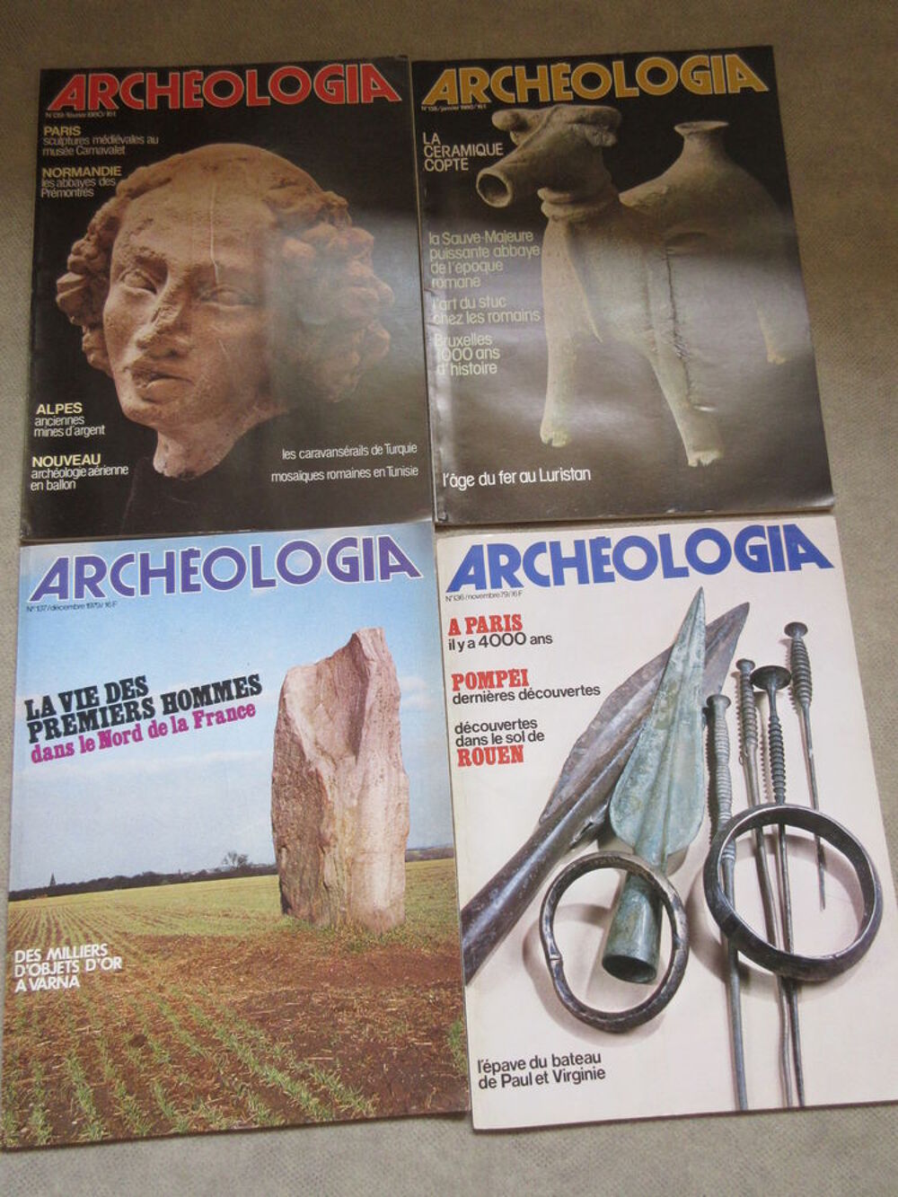 26 num&eacute;ros de la revue ARCHEOLOGIA anciens Livres et BD