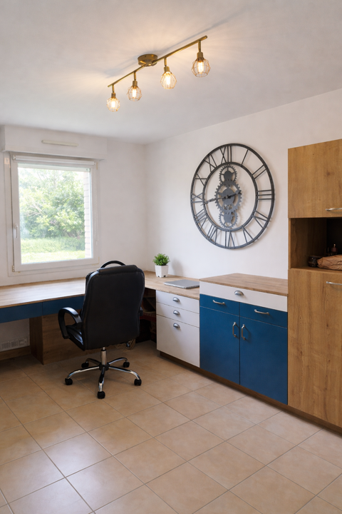 Bureau biblioth�que Schmidt ARCOS 250 cm ? Sur-mesure ? Exce 1950 Cantin (59)