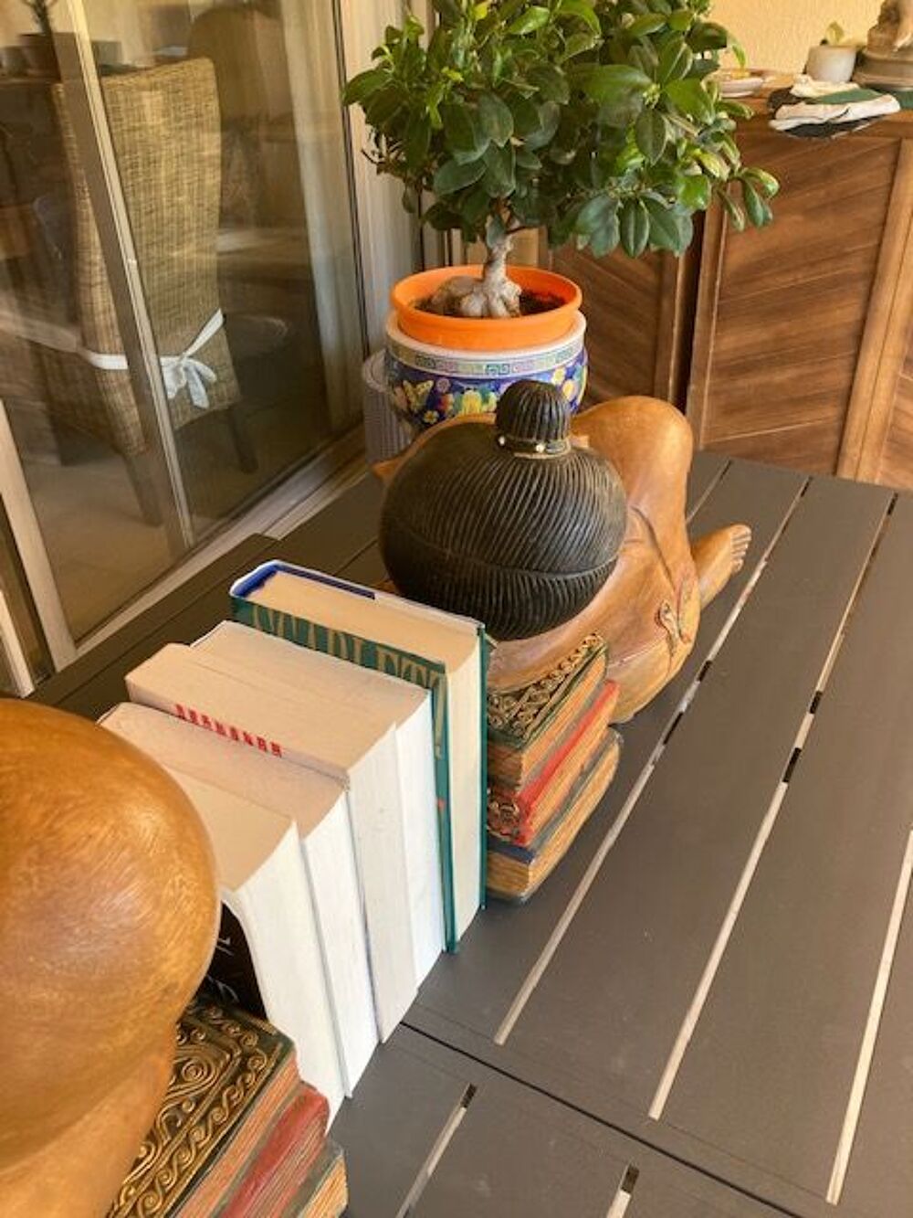 PRESSE-LIVRES BOUDDHAS DORMEURS Décoration