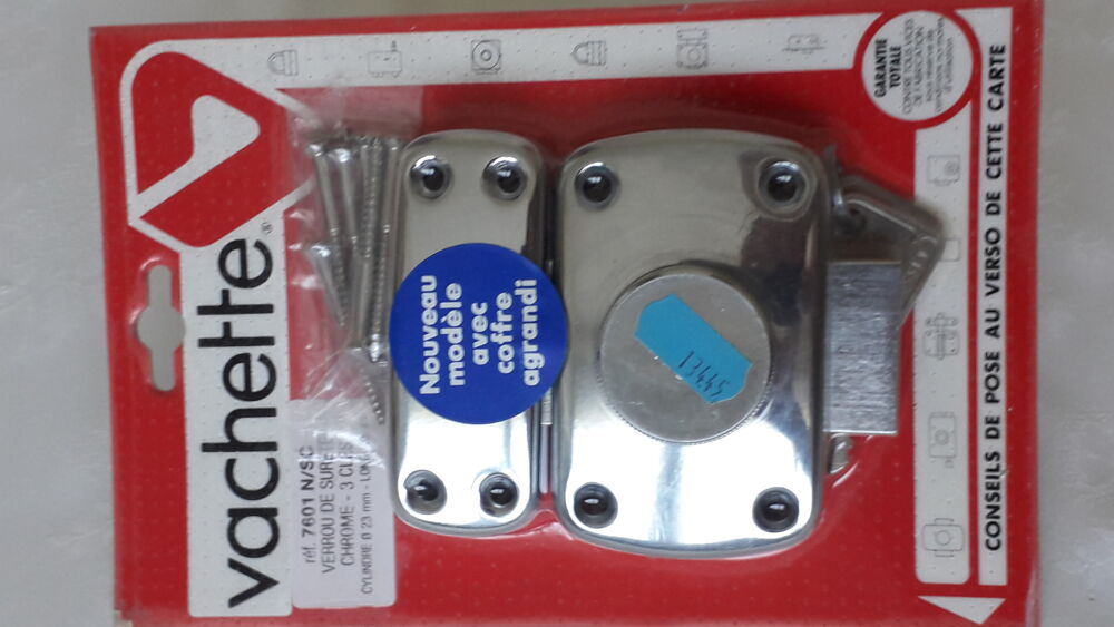 Verrou de s&ucirc;ret&eacute; VACHETTE cylindre et bouton
Bricolage