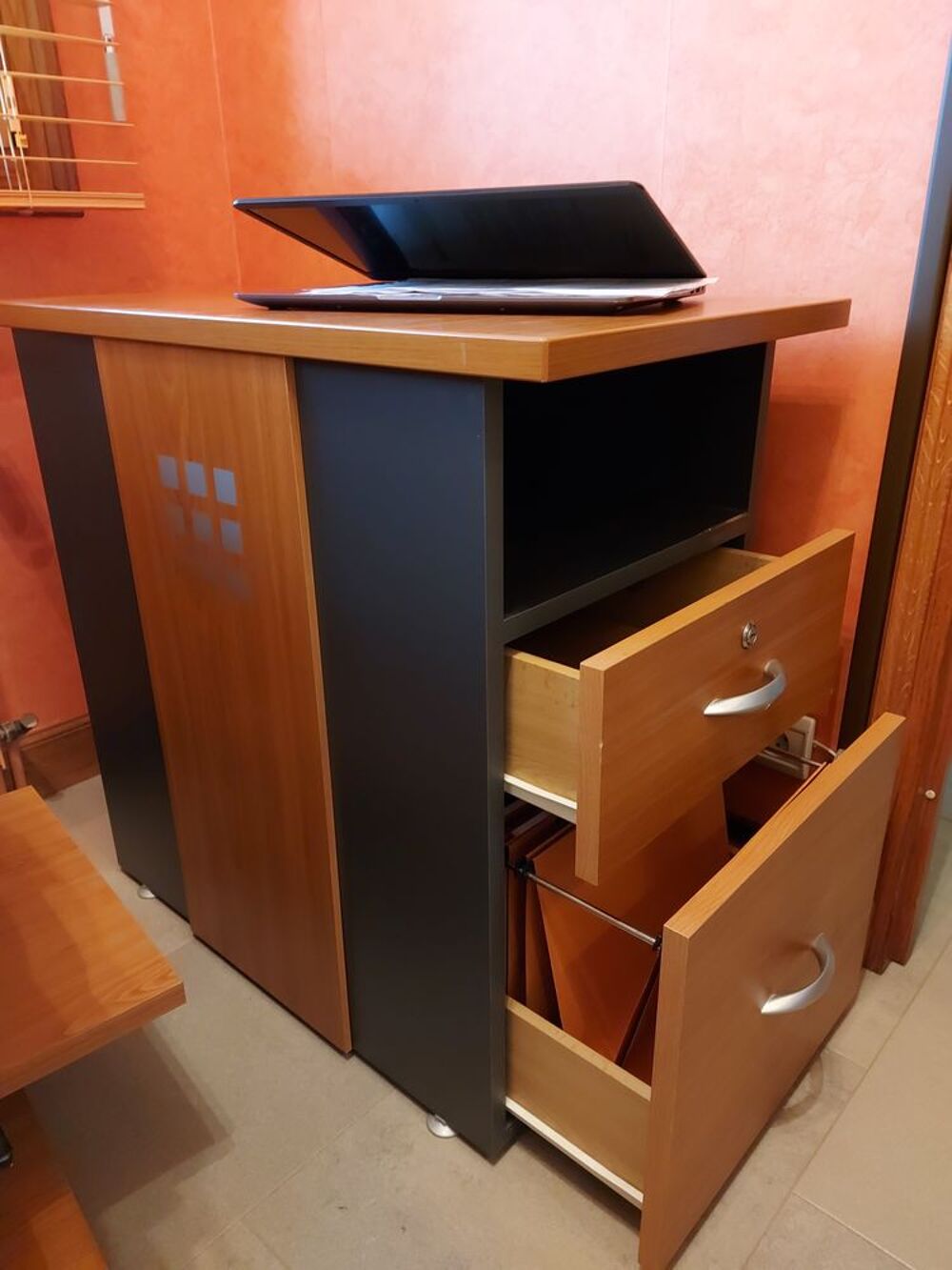 MEUBLE BUREAU EN TECK Meubles
